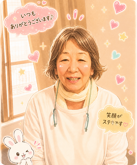 素敵な笑顔の女性